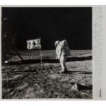 Apollo 11.- Armstrong (Neil) Three Studies of Buzz Aldrin, July 1969, vintage gelatin silver press …