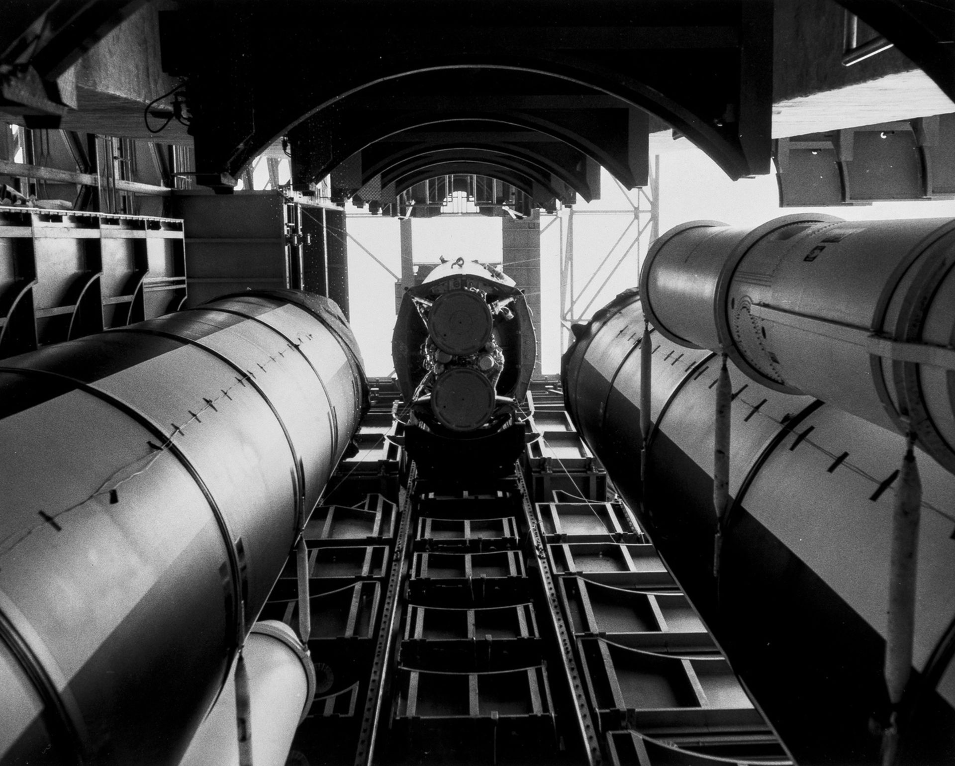 Assembly of the Titan III-C rocket, c.1965, together 3 vintage gelatin silver prints (3). - Image 2 of 2