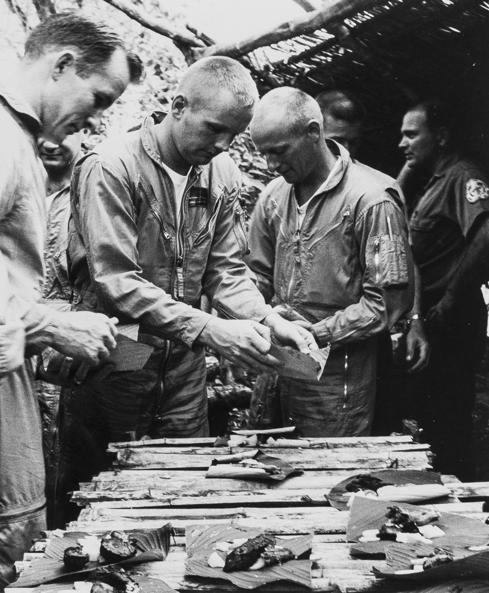 Twelve astronauts take part in tropic survival training in the Canal Zone, Panama, 1963, vintage … - Image 2 of 2