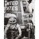 John Glenn undergoes pre-flight tests, 1962, 6 vintage gelatin silver prints, (6).