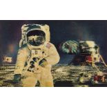 Apollo 11.- Three dimensional composite picture of Buzz Aldrin on the Moon, GAF View Master, …