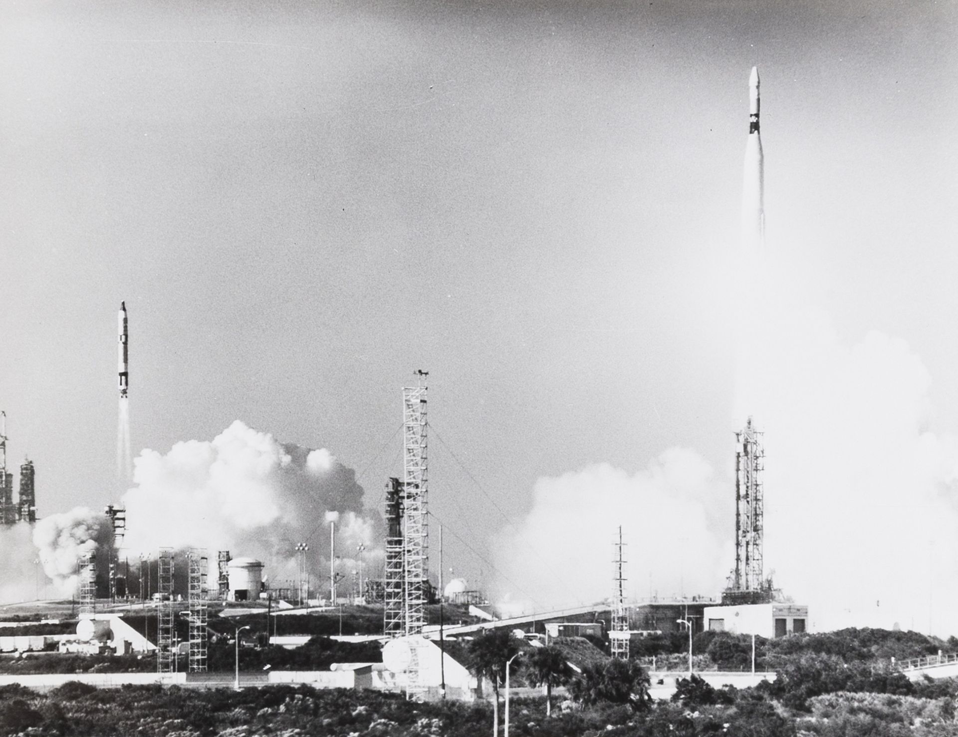 Rockets and Missiles.- A varied group of rockets and missiles, c.1964-66, vintage gelatin silver …