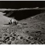 Apollo 15.- David Scott and James Irwin with the Lunar Rover, August 1971, vintage gelatin prints …