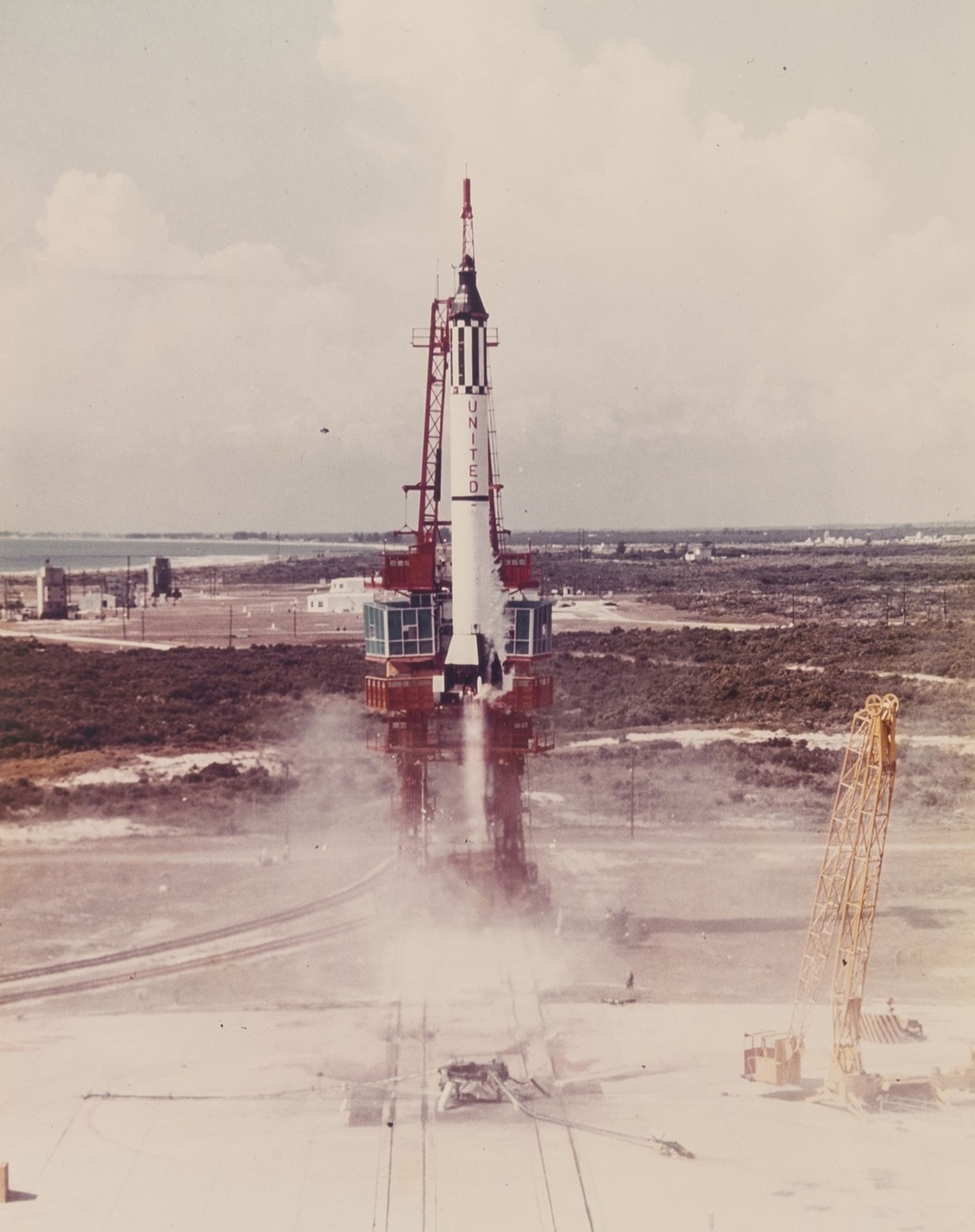 Mercury - Redstone 3.- The First American in Space, Mercury-Redstone 3 rocket carrying Alan …