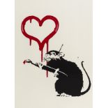 Banksy (b.1974) Love Rat