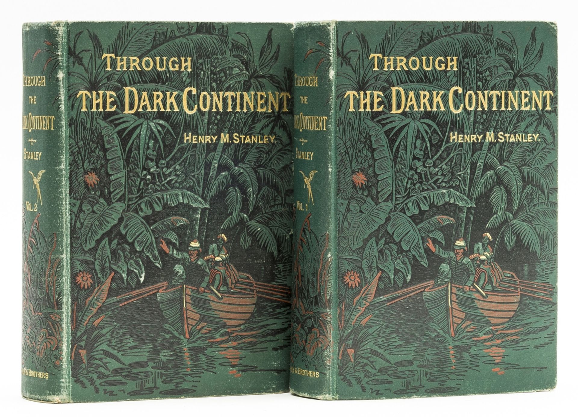 Africa.- Stanley (Henry Morton) Through the Dark Continent, 2 vol., first American edition, New …