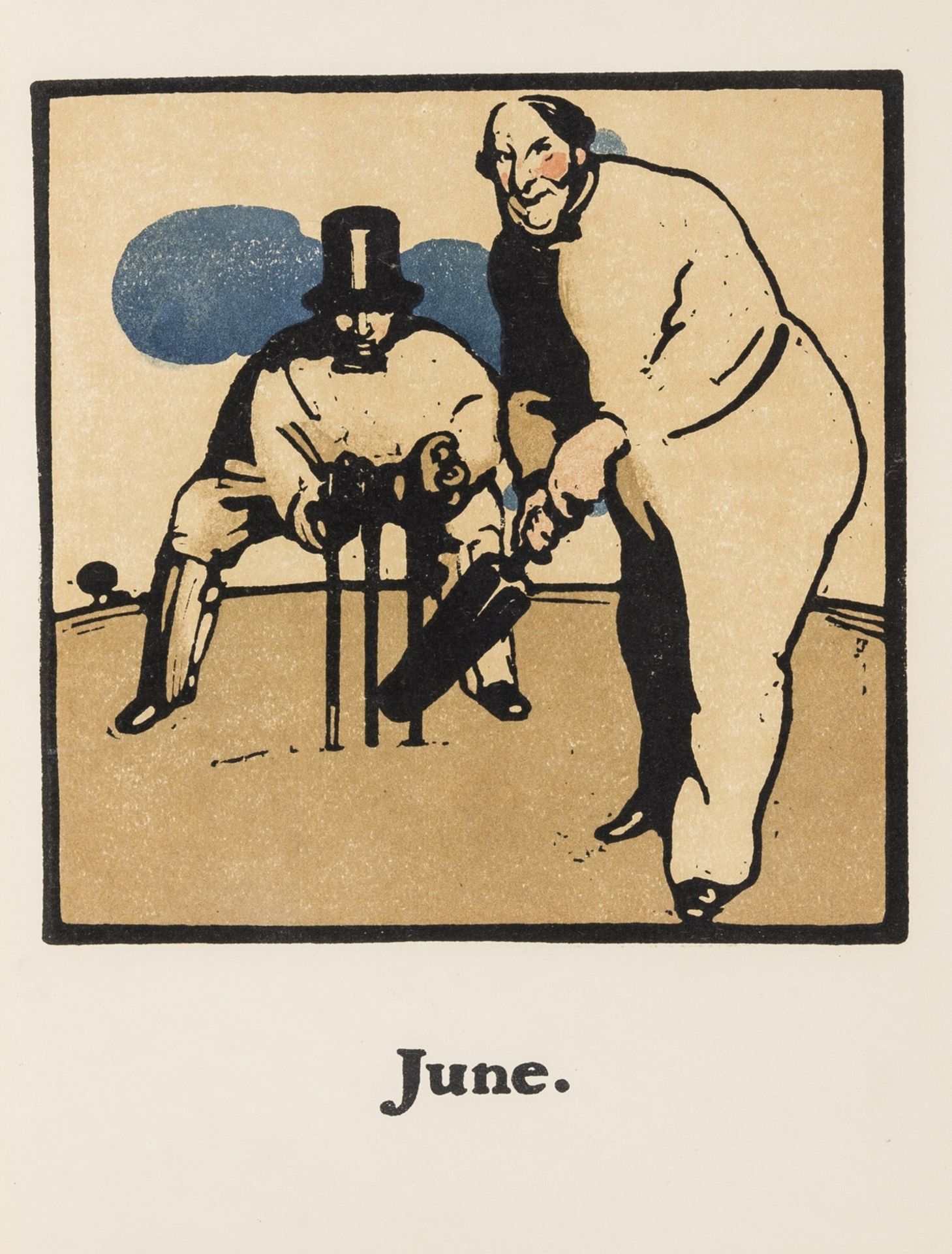 Nicholson (William).- Kipling (Rudyard) An Almanac of Twelve Sports, colour plates by Nicholson, …