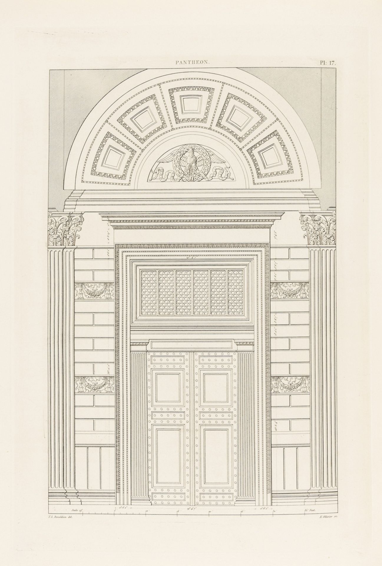 Architecture.- Donaldson (Thomas Leverton) A Collection of...Doorways, from Ancient Buildings in …