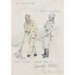 South Wales Borderers.- Walters (George H.) Album of drawings and watercolours by WWII prisoners …