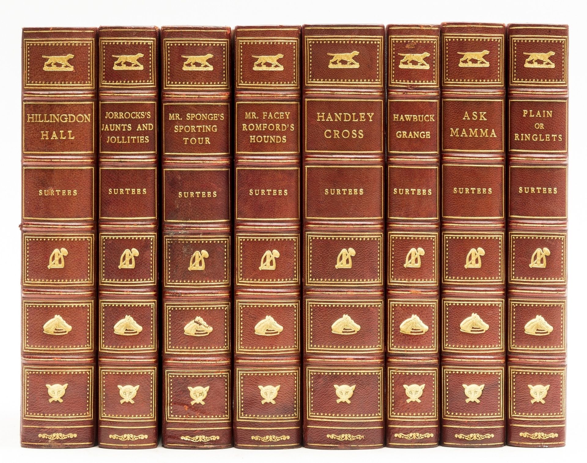 Bindings.- Surtees (Robert Smith) [Sporting Novels], 8 vol., c.1899.