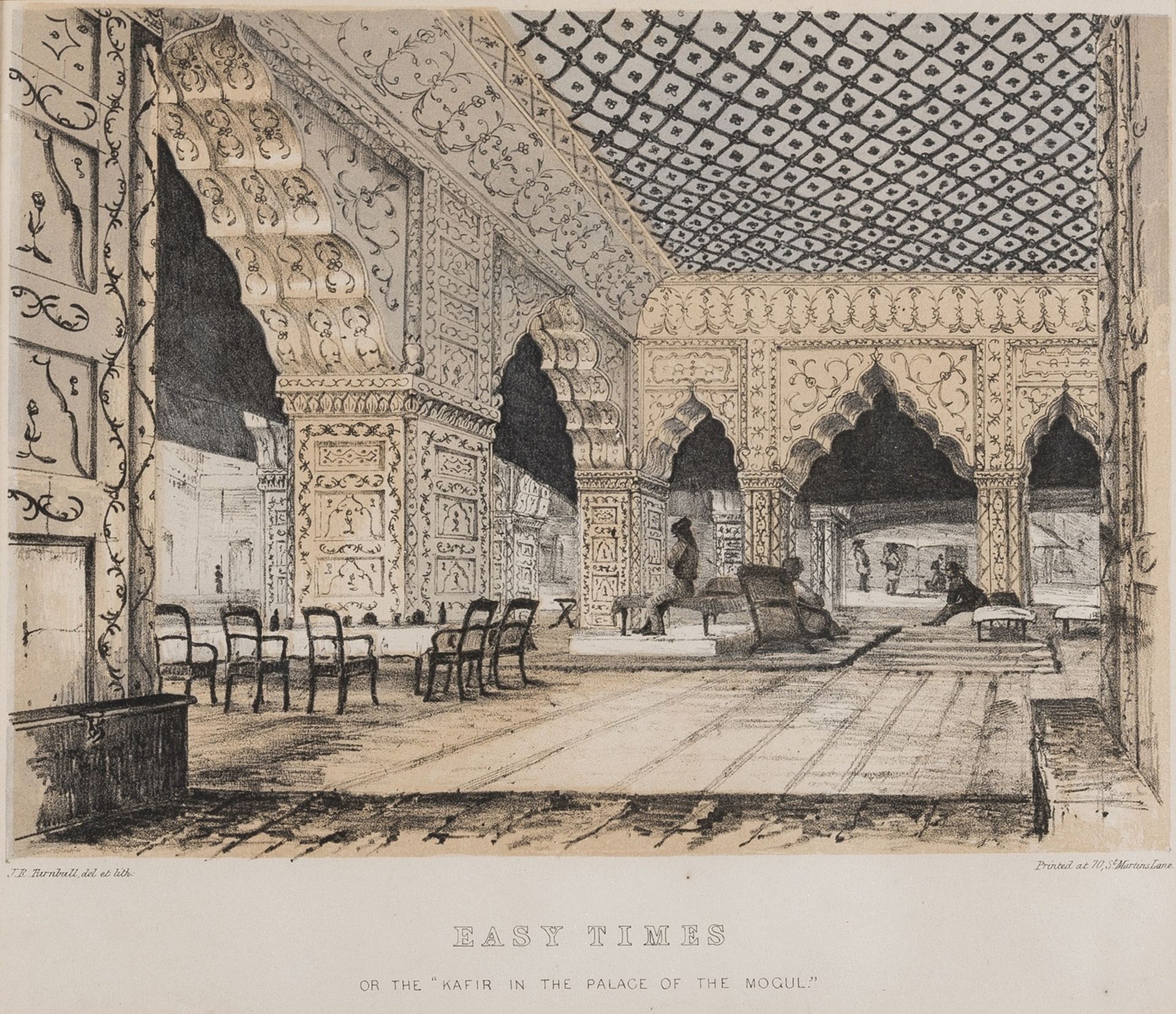 India.- Turnbull (John) Easy Times, or the "Kafir in the Palace of the Mogul", from Turnbull's …