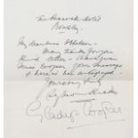 Autograph Album.- Ibbetson (Katie) Album, signatures, including: Gladys Cooper, Seymour Hicks, Max …