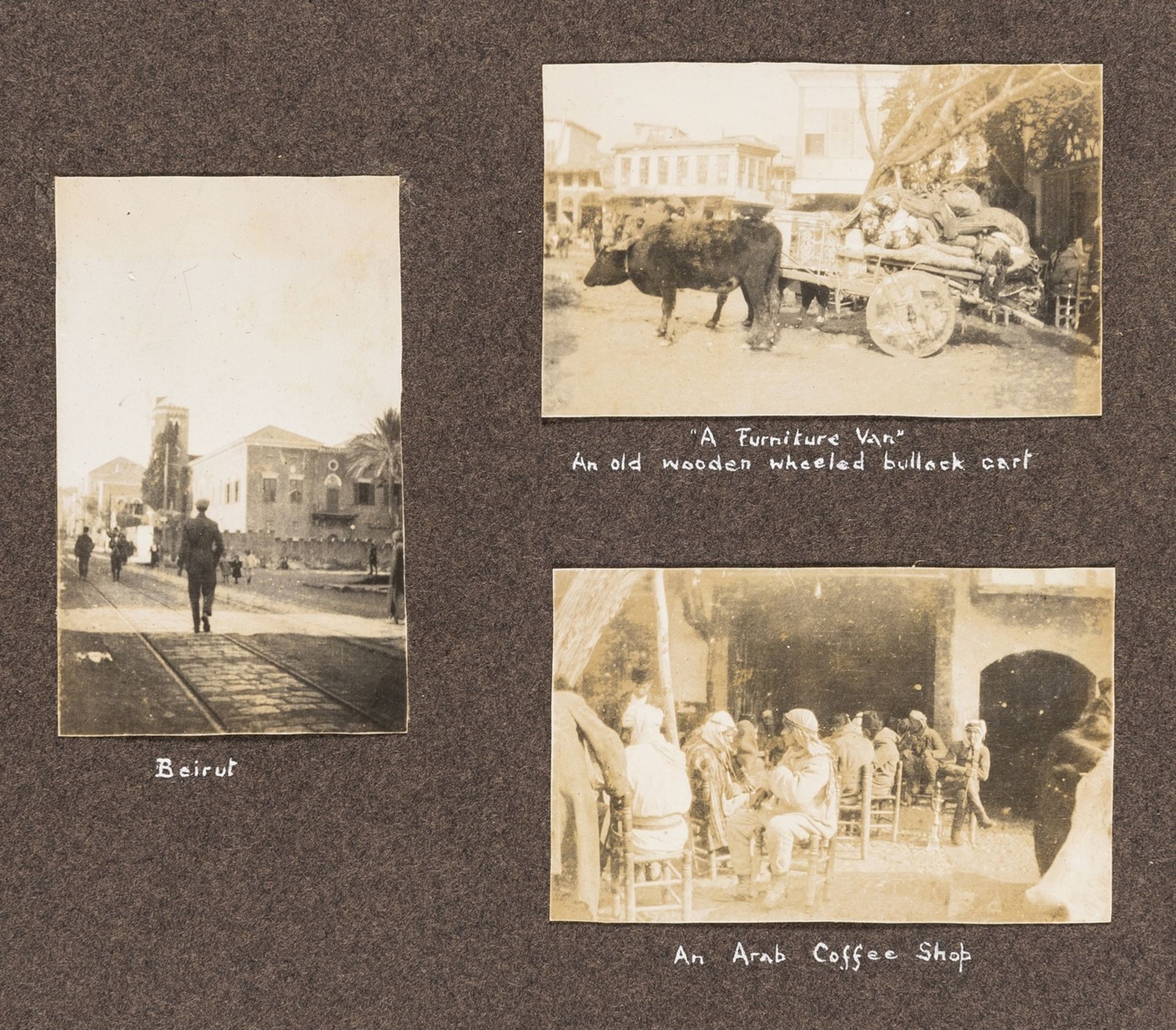 Middle East.- [World War One photograph album], c.65 albumen prints showing Iraq, Palestine and … - Bild 2 aus 2