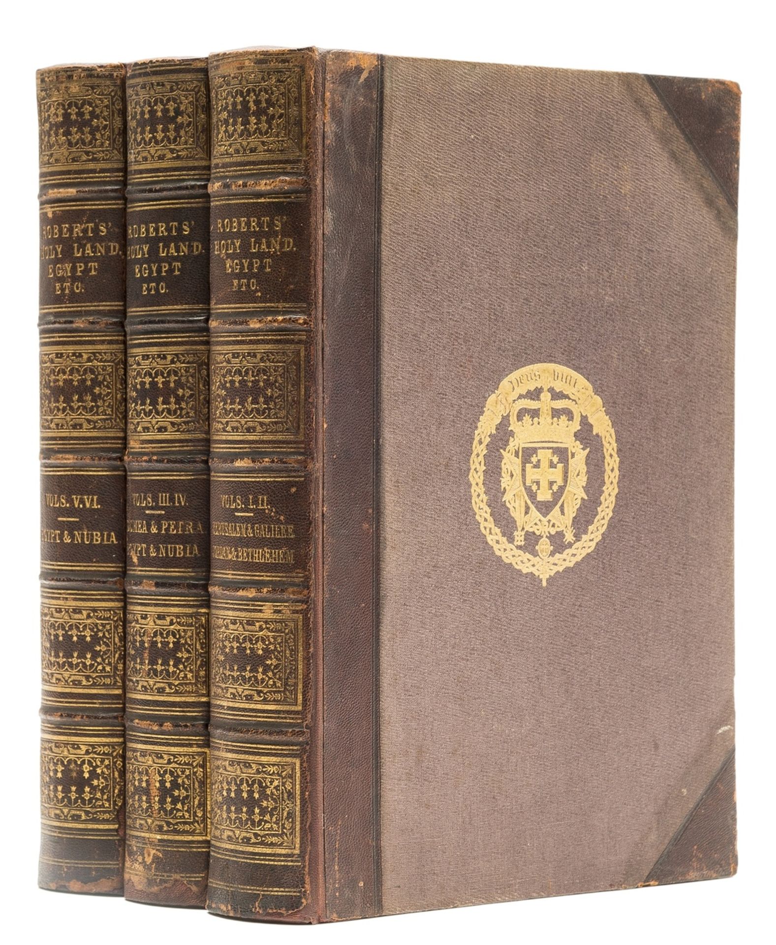 Holy Land.- Roberts (David) The Holy Land, Syria, Idumea, Arabia and Nubia, 6 vol. in 3, 1855.