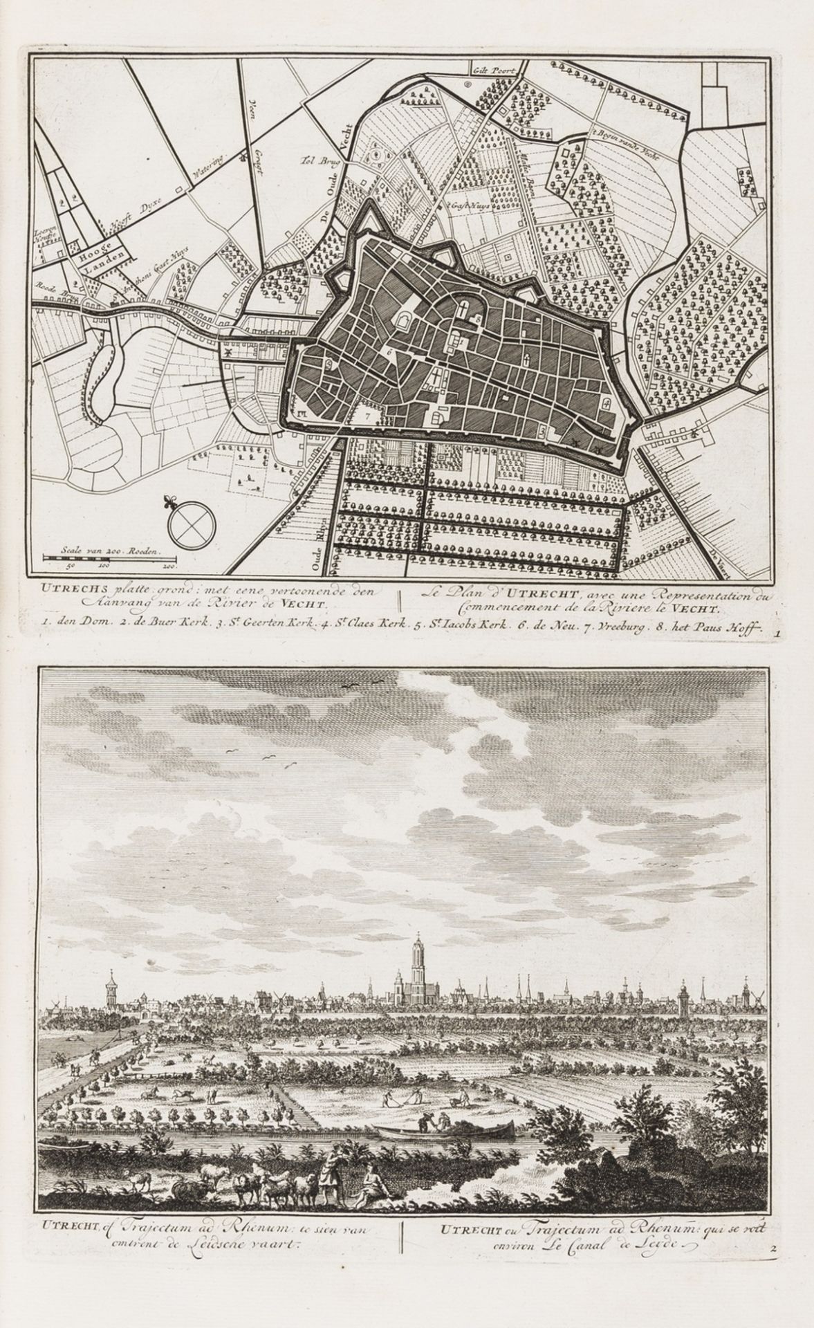 Netherlands.- Bruin (C.) De Zegepraalende Vecht, vertoonende verscheidene Gesichten van …