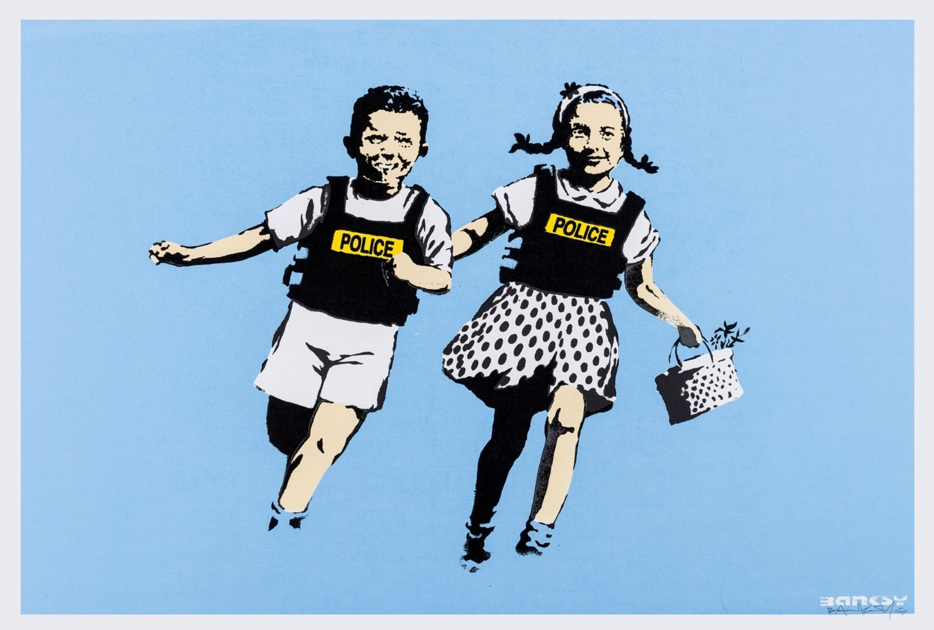 Banksy (b.1974) Jack and Jill (Police Kids) (Signed)