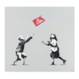 Banksy (b.1974) No Ball Games (Grey) (Signed)