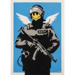 Banksy (b.1974) Flying Copper (Signed)