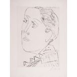 Pablo Picasso (1881-1973) Portrait de Dora Maar au Chignon I (Tête de Femme Demi-Profil À Gauche) …