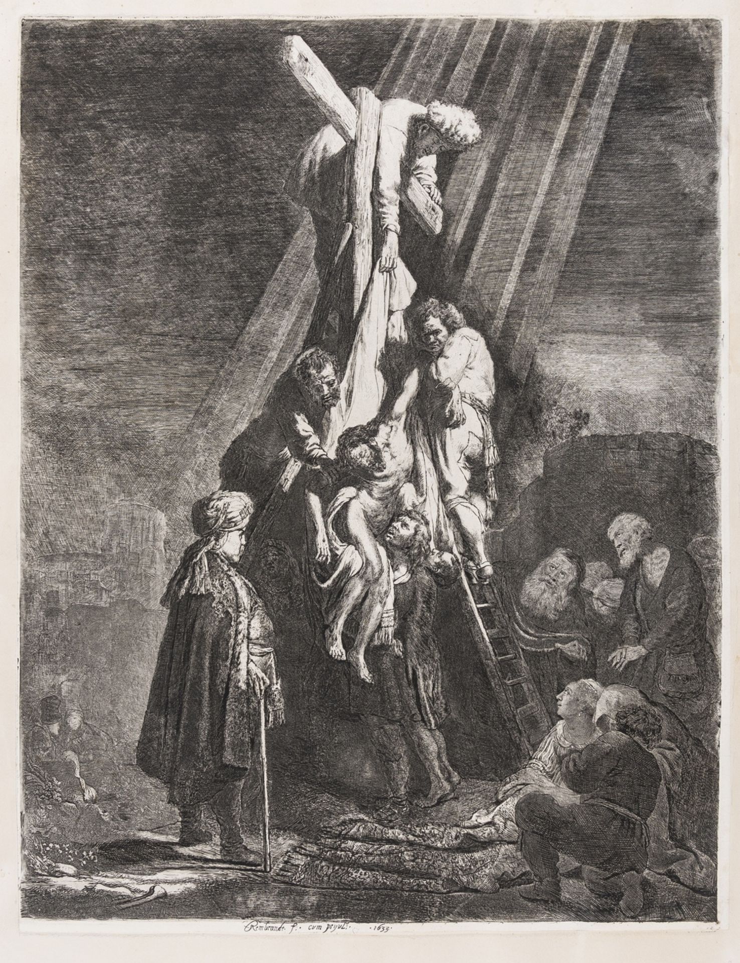 Rembrandt van Rijn (1606-1669) The Descent from the Cross: Second Plate