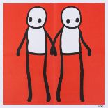 Stik (b. 1979) Holding Hands (Red)