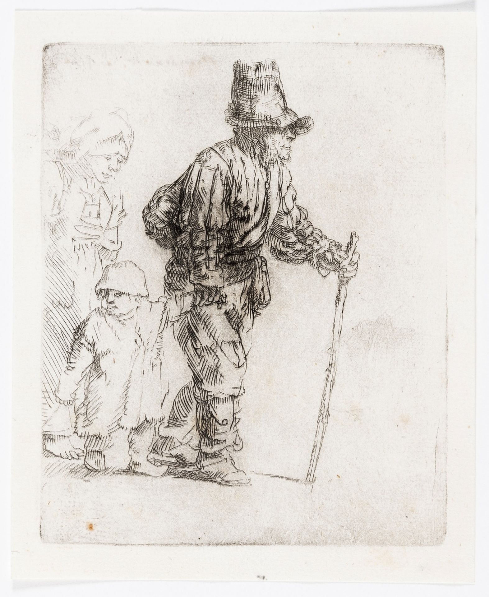 Rembrandt van Rijn (1606-1669) Peasant Family on the Tramp