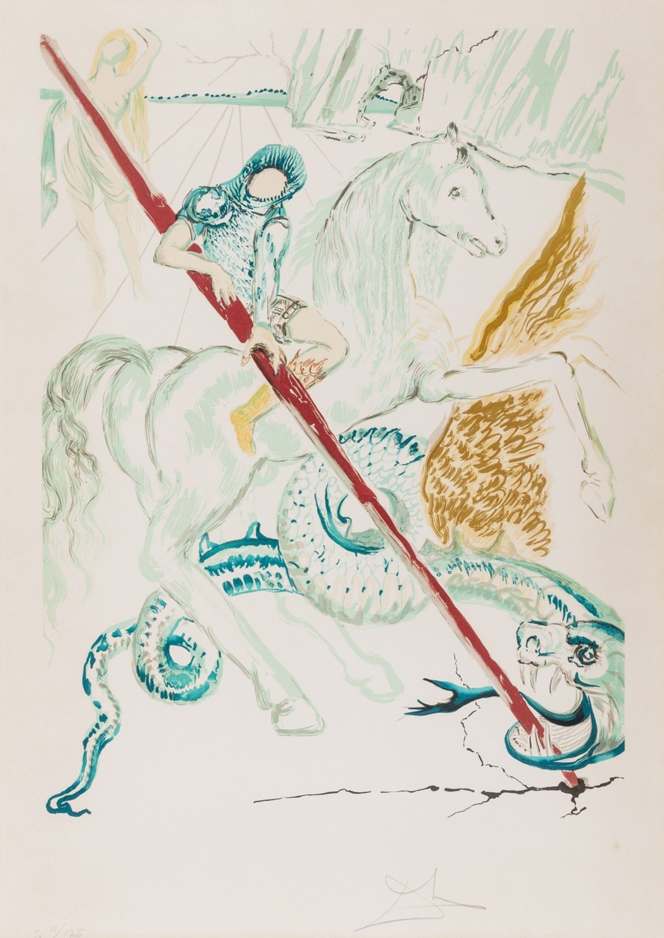 Salvador Dalí (1904-1989) St. George (The Lance of Chivalry) (Field 78-10-A)