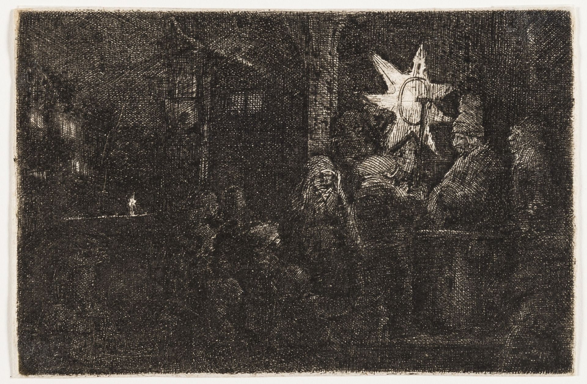 Rembrandt van Rijn (1606-1669) The Star of the Kings: A Night Piece