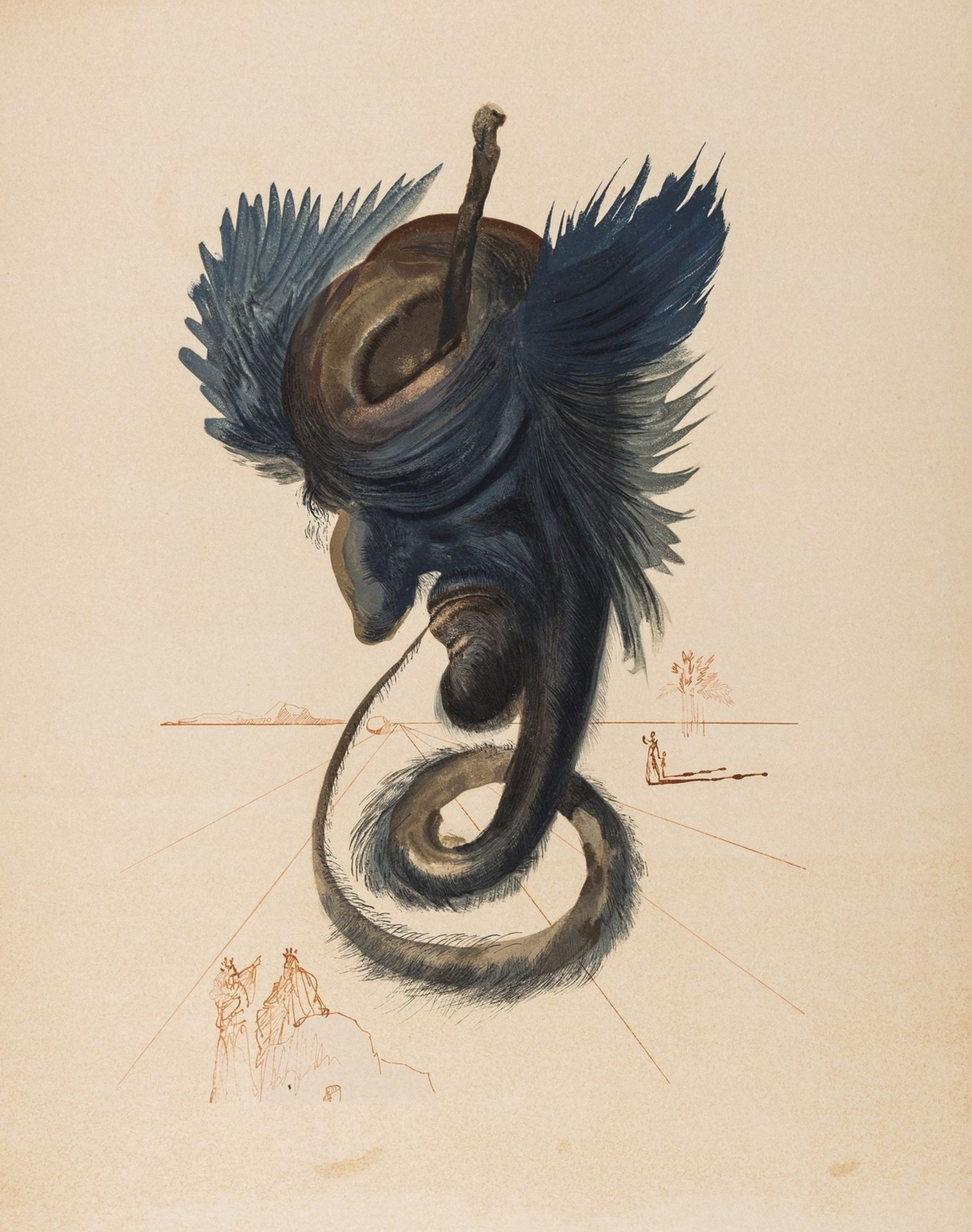 Salvador Dali (1904-1989) La Divine Comédie (The Divine Comedy) (M&L 1039-1138; Field p.190) - Image 5 of 6