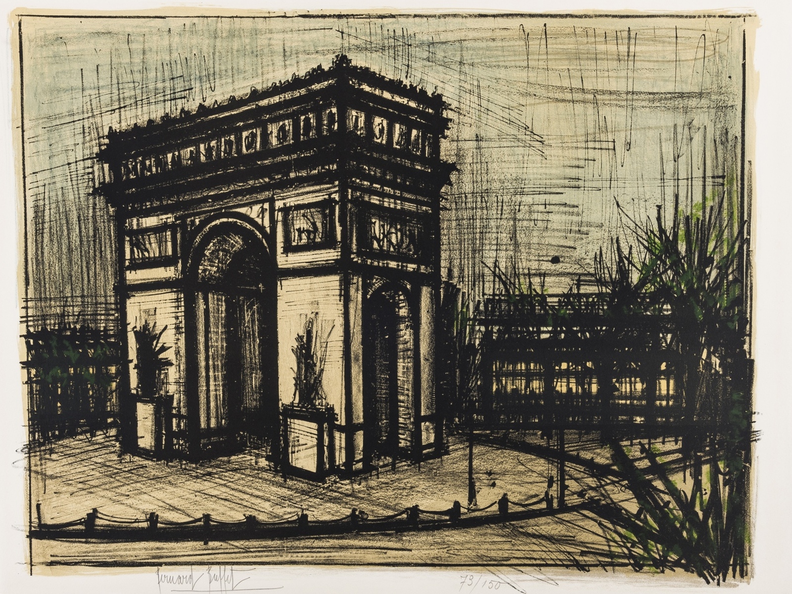 Bernard Buffet (1928-1999) Album Paris (Sorlier 31-40)