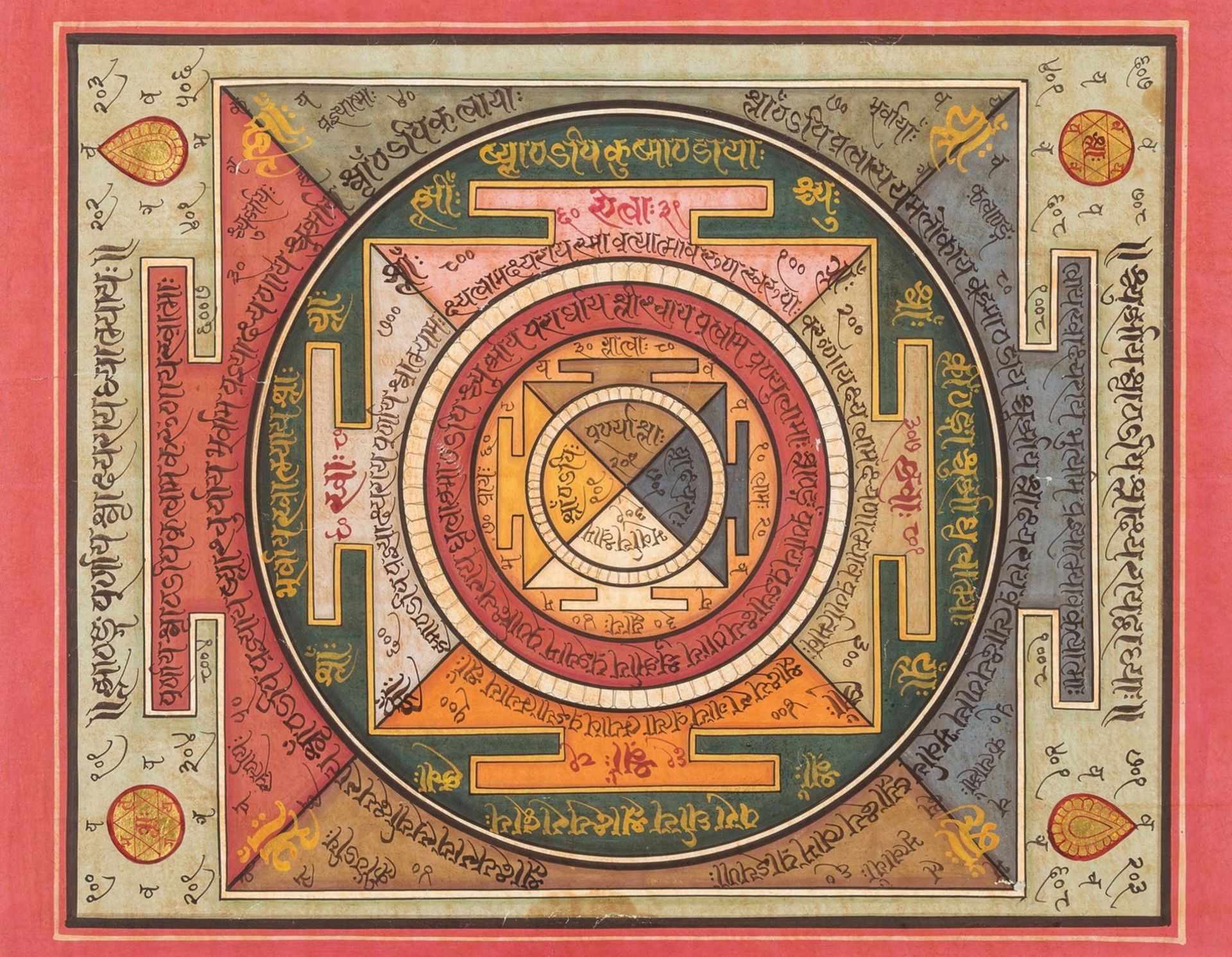 Eastern ms..- Jain cosmological chart, Gujarat, [19th century].