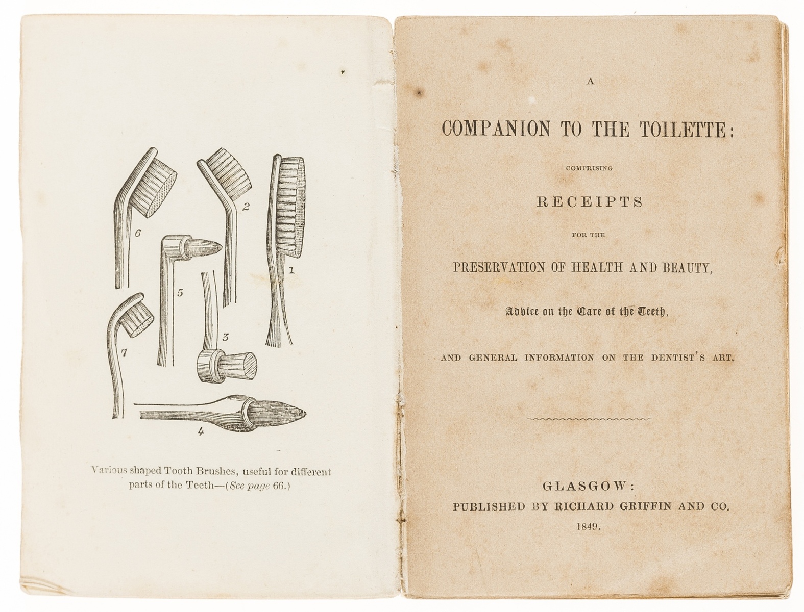 Dentistry.- Companion to the Toilette (A): comprising Receipts for the Preservation of Health and …