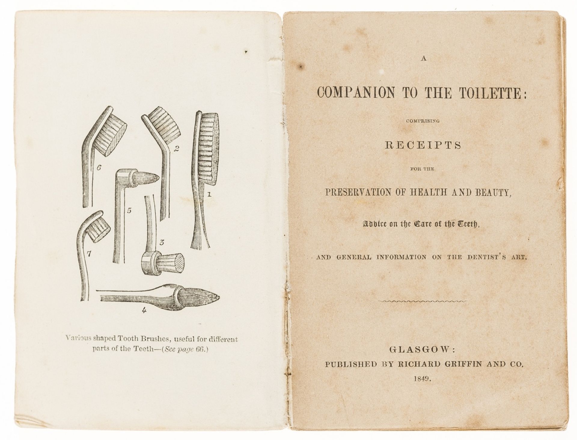 Dentistry.- Companion to the Toilette (A): comprising Receipts for the Preservation of Health and …