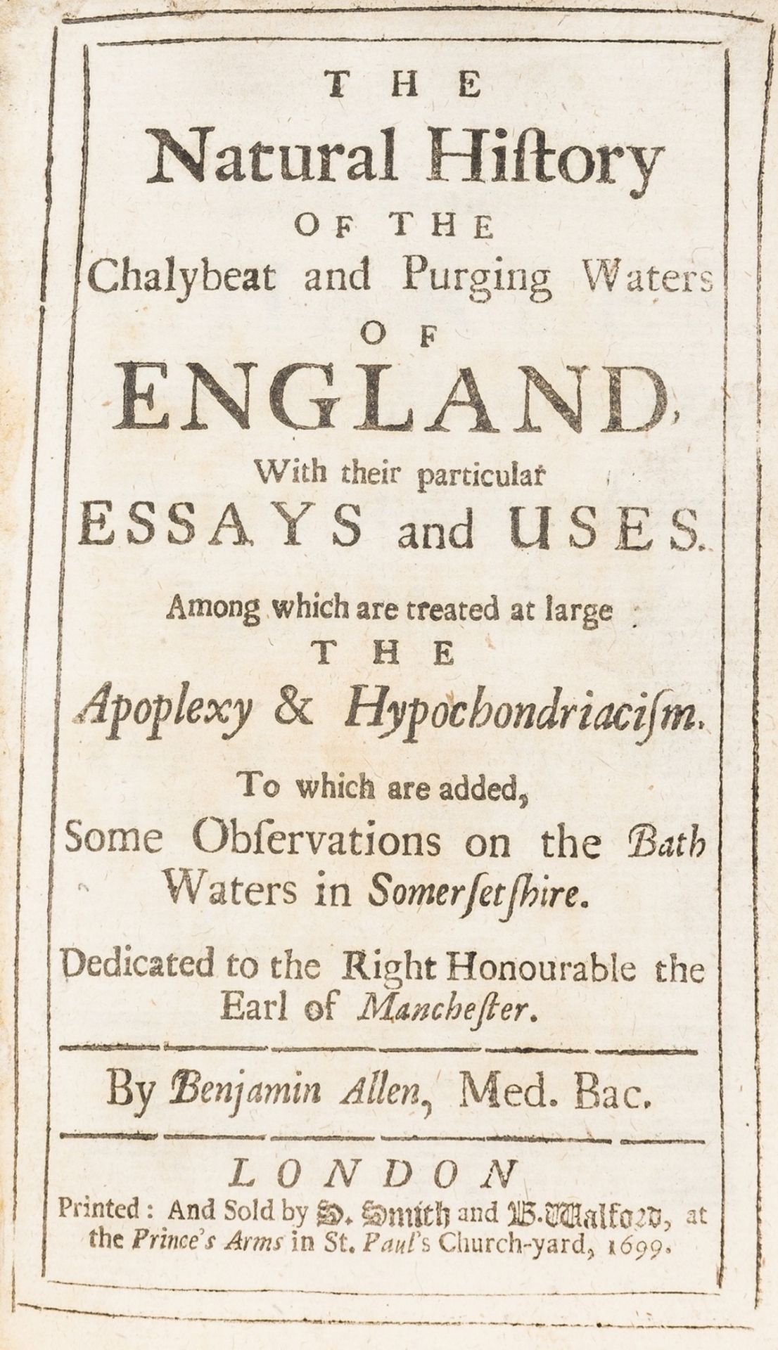 Medicinal waters bound by Hering.- Allen (Benjamin) The natural history of the chalybeat and … - Image 2 of 2