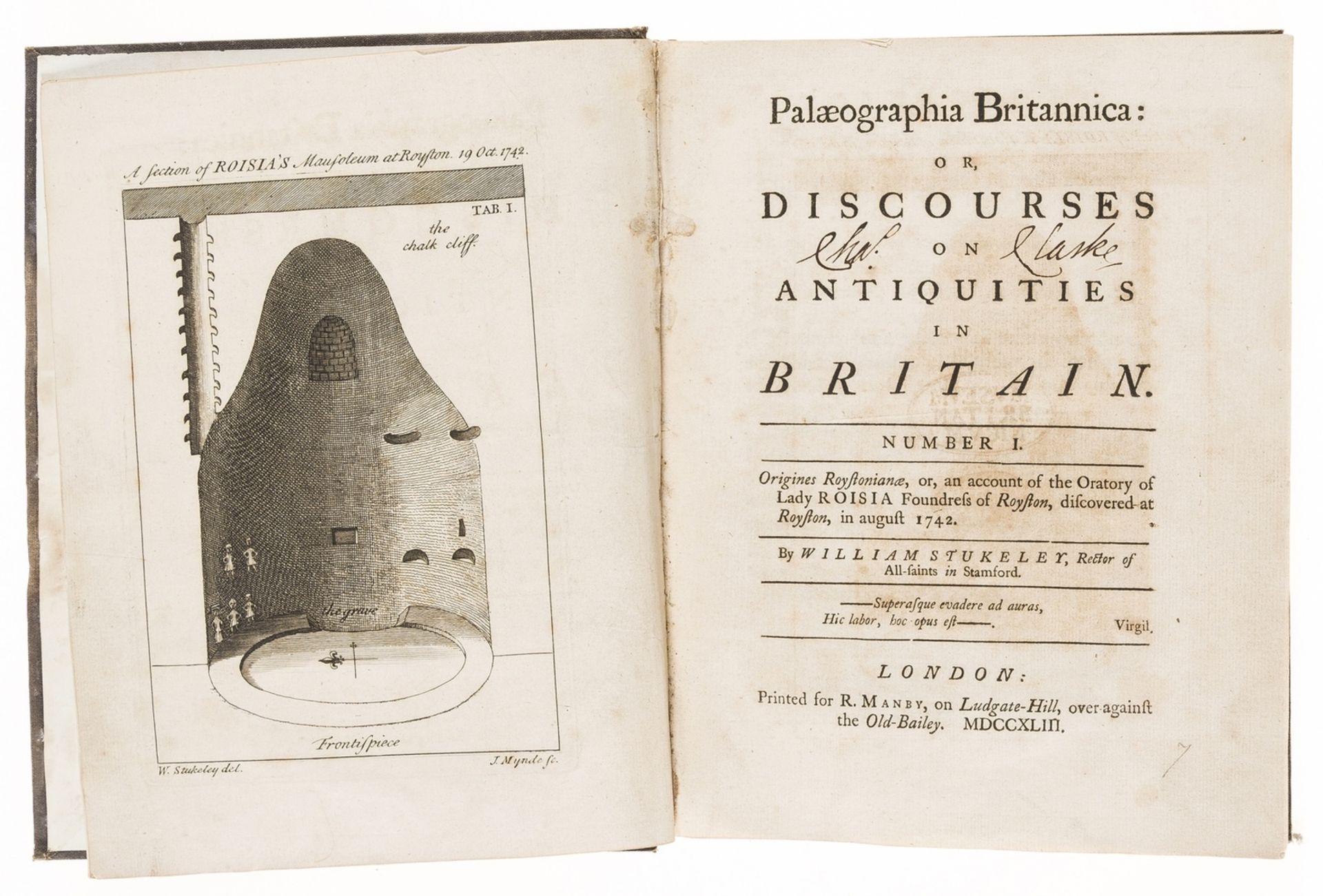 British Antiquities.- Stukeley (William) Palaeographia Britannica: or, Discourses on Antiquities …
