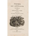 Bewick (Thomas).- Relph (Rev. Josiah) Poems..., first edition, Carlisle, J.Mitchell, 1798 & others …