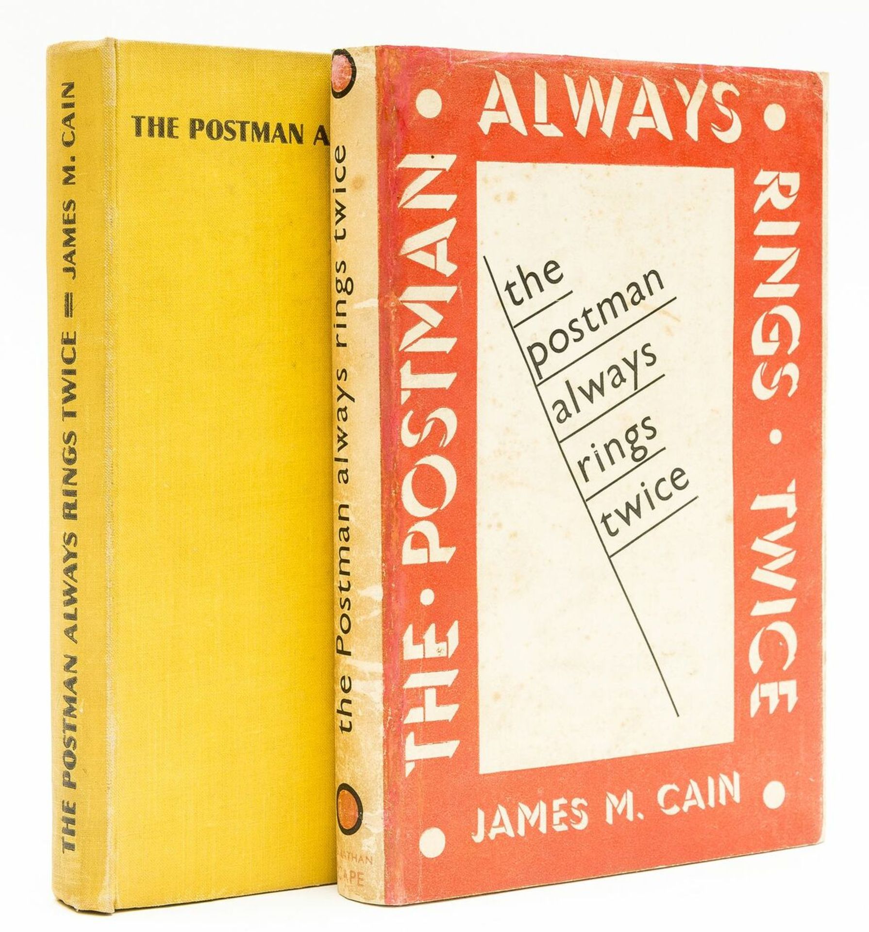 Cain (James M.) The Postman Always Rings Twice, first English edition, 1934; and another copy of …