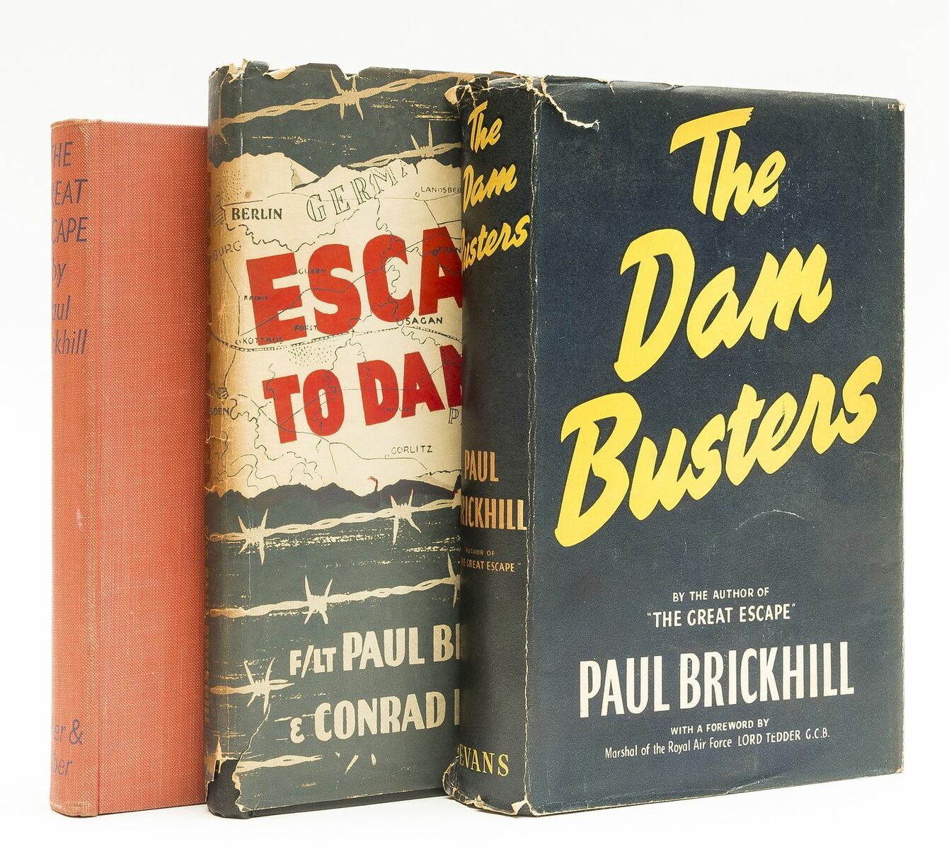 Brickhill (Paul) The Dam Busters, first edition, 1951; and 2 other first editions by the same(3)