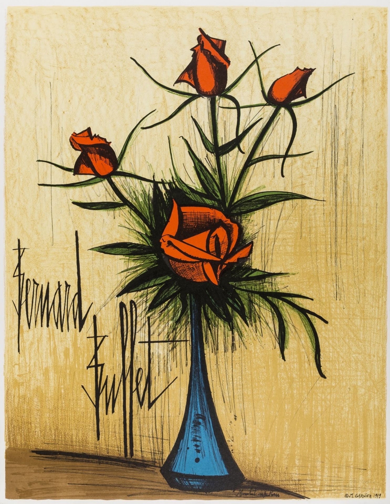 Bernard Buffet (1928-1999) Fleurs