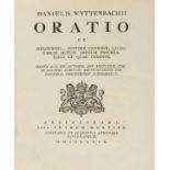 Pamphlets.- Wyttenbach (Daniel Albert) Oratio de Philosophia, Auctore Cicerone ..., Amsterdam, …