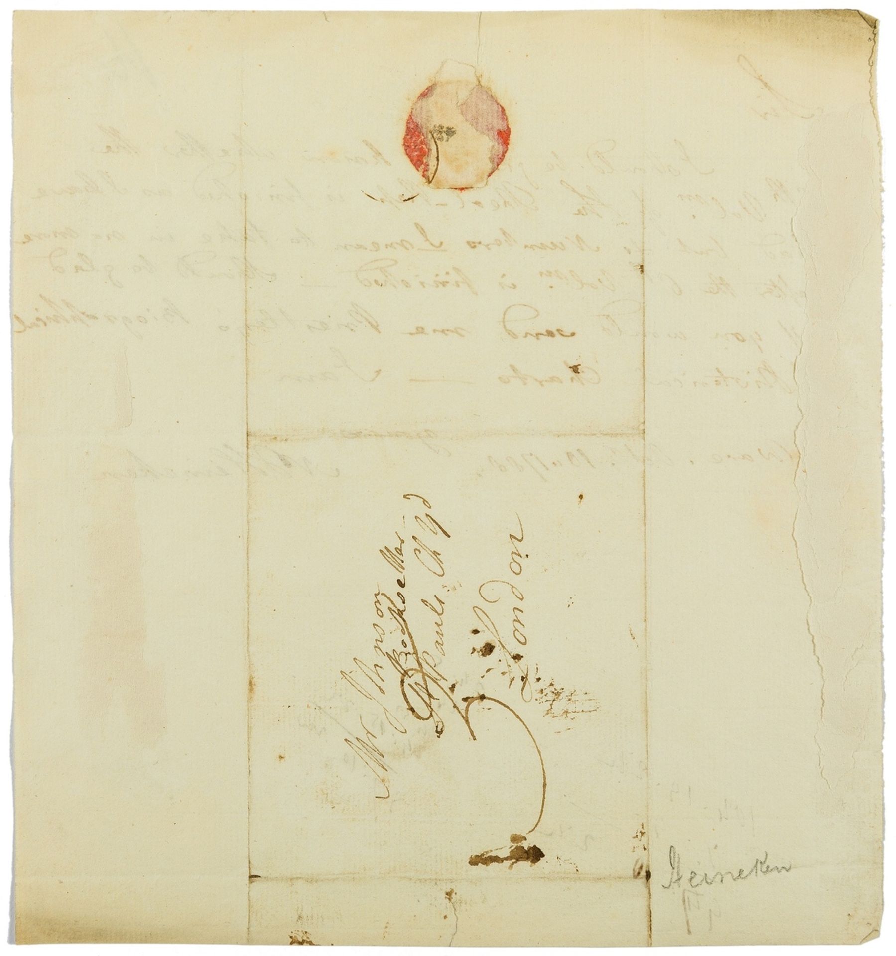 Johnson (Joseph, bookseller & publisher).- Heineken (Nicholas Thomas) Autograph Letter signed to … - Image 2 of 2