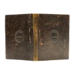 17th century binding, original calf, blind stamp of coat of arms of Richard Townley on both …