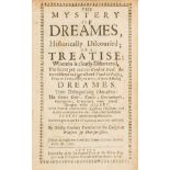 Goodwin (Philip) The Mystery of Dreames, first edition, A.M. for Francis Tyton, 1658.