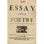 Sheffield (John, Duke of Buckingham) An Essay Upon Poetry, first edition, 1682.