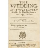 Shirley (James) The Wedding, second edition, Printed for John Grove, 1633.