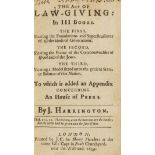 Judaica.- Harrington (James) The Art of Law-Giving: In III Books, first edition, Printed by J. C. …