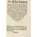 Lutheranism.- Joye (George) The Letters whyche Johan Ashwell Priour of Newnham Abbey besydes …