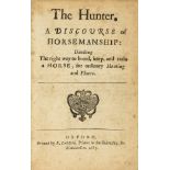 Horses.- [Langbaine (Gerard)] The Hunter. A Discourse of Horsemanship: directing the Right Way to …