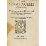 Lloyd (Lodowick) The Stratagems of Jerusalem: with the martiall lawes and militarie discipline, as …