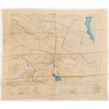 Middle East.- Escape map on silk.- War Office (Geographical Section) Tabriz (verso); Tbilisi …